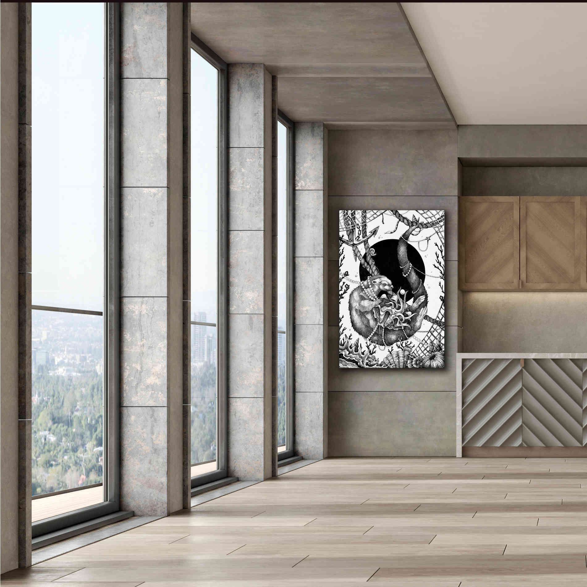 'Otter' by Avery Multer, Canvas Wall Art,40 x 60