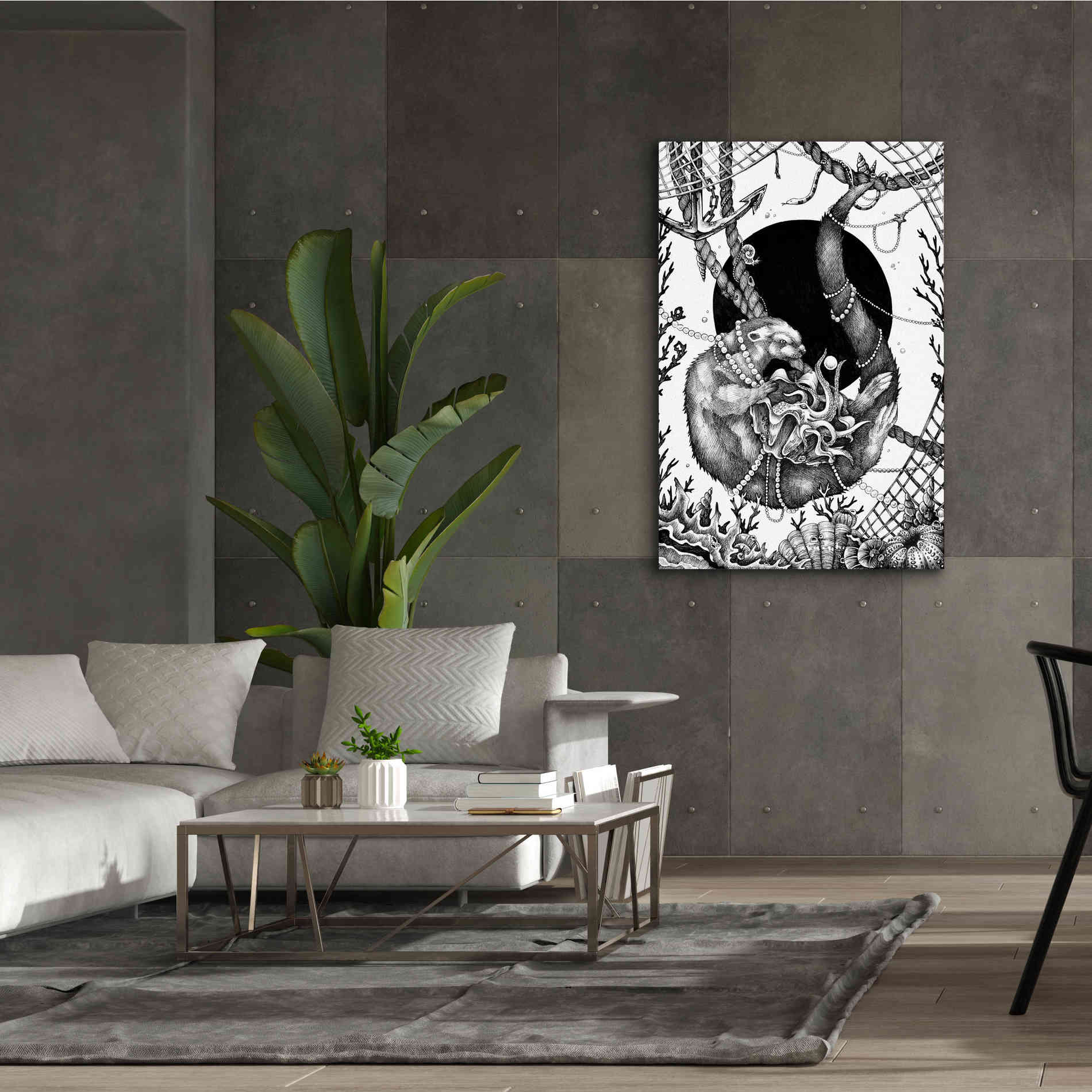 'Otter' by Avery Multer, Canvas Wall Art,40 x 60
