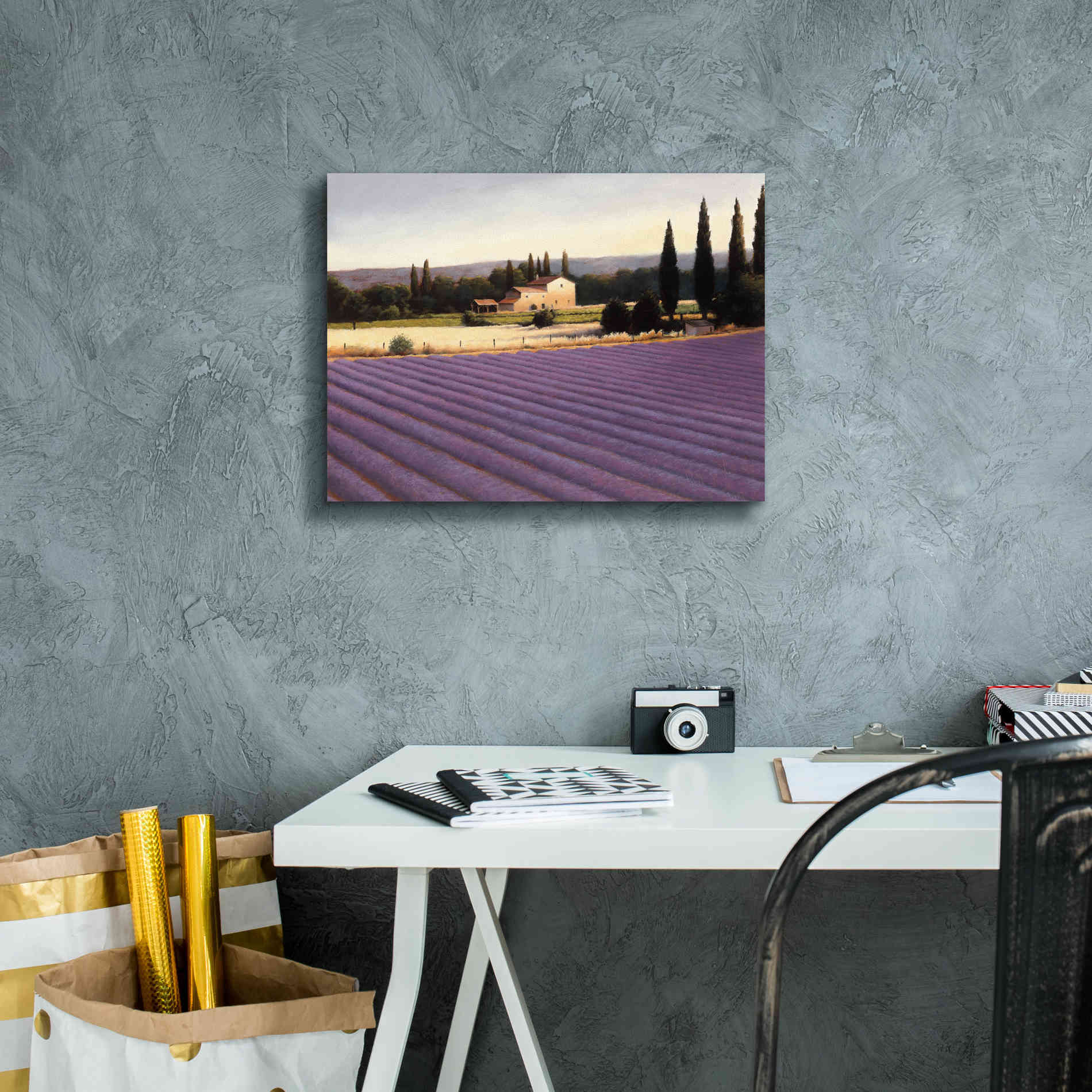Epic Art 'Lavender Fields II' by James Wiens, Canvas Wall Art,16 x 12