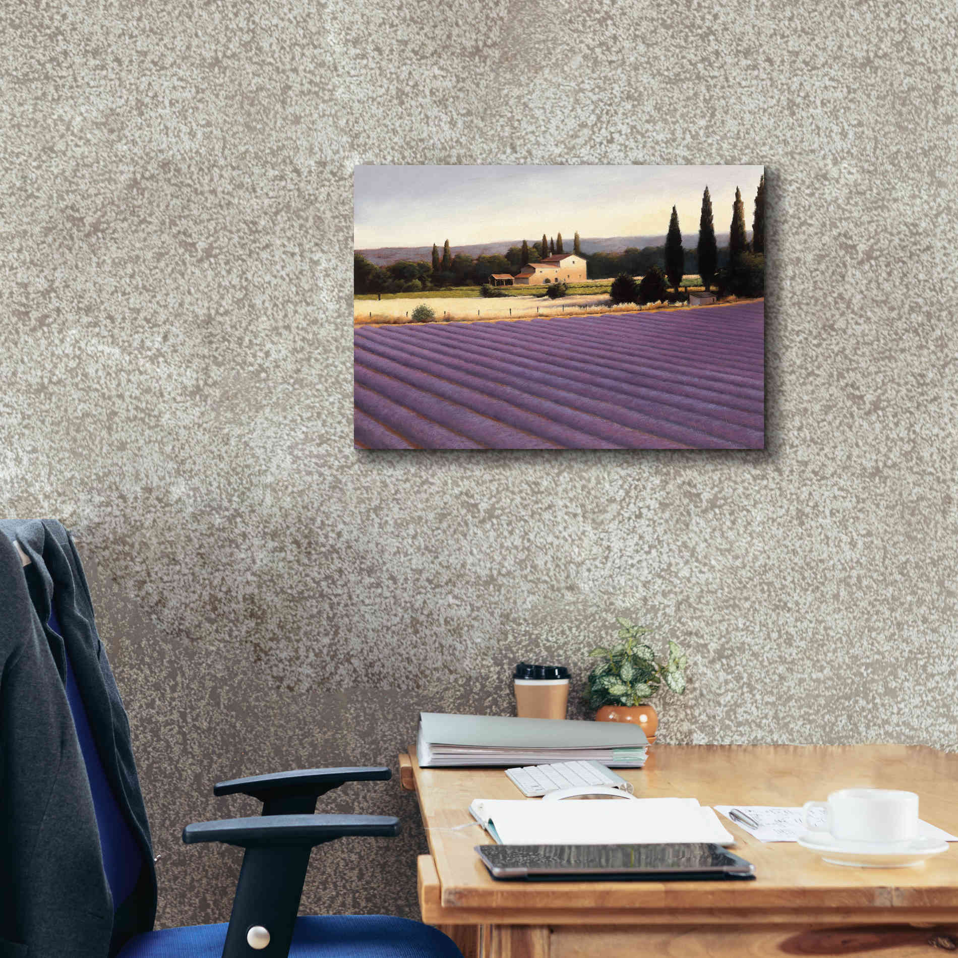 Epic Art 'Lavender Fields II' by James Wiens, Canvas Wall Art,24 x 20