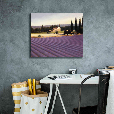 Image of Epic Art 'Lavender Fields II' by James Wiens, Canvas Wall Art,24 x 20