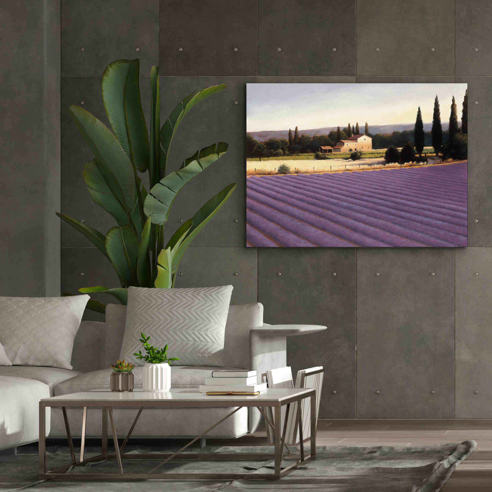 Epic Art 'Lavender Fields II' by James Wiens, Canvas Wall Art,54 x 40