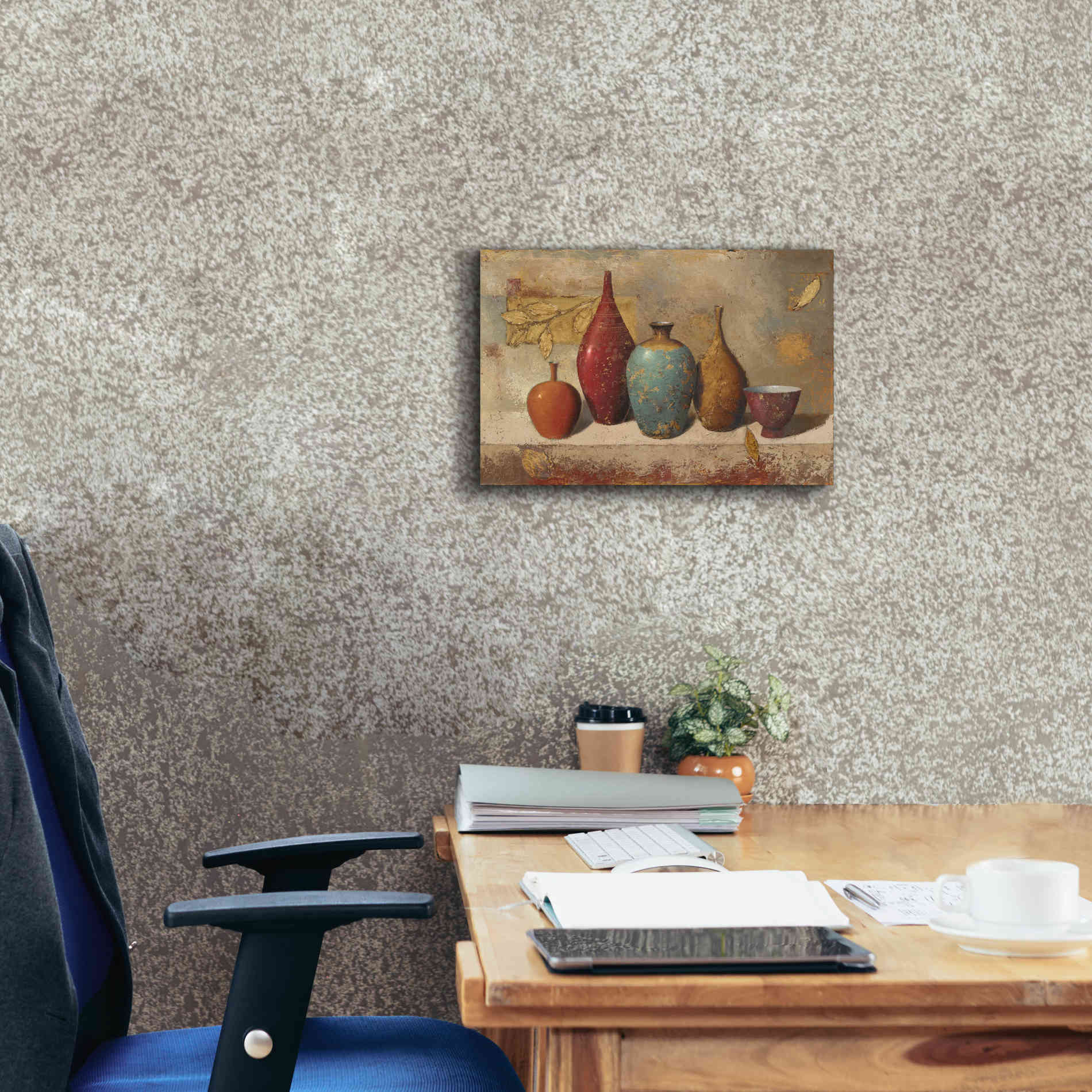 Epic Art 'Leaves and Vessels' by James Wiens, Canvas Wall Art,18 x 12