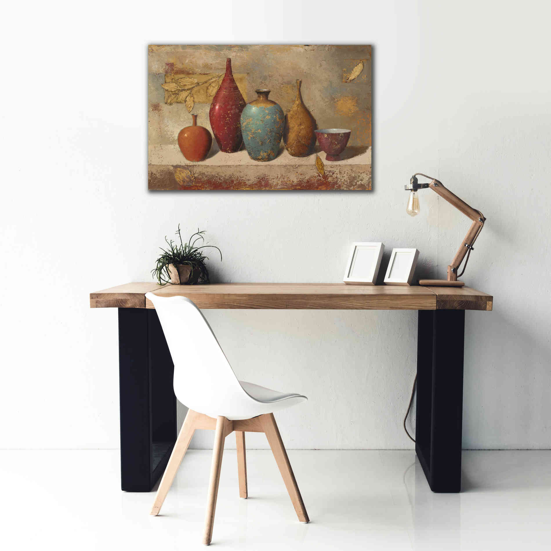 Epic Art 'Leaves and Vessels' by James Wiens, Canvas Wall Art,40 x 26