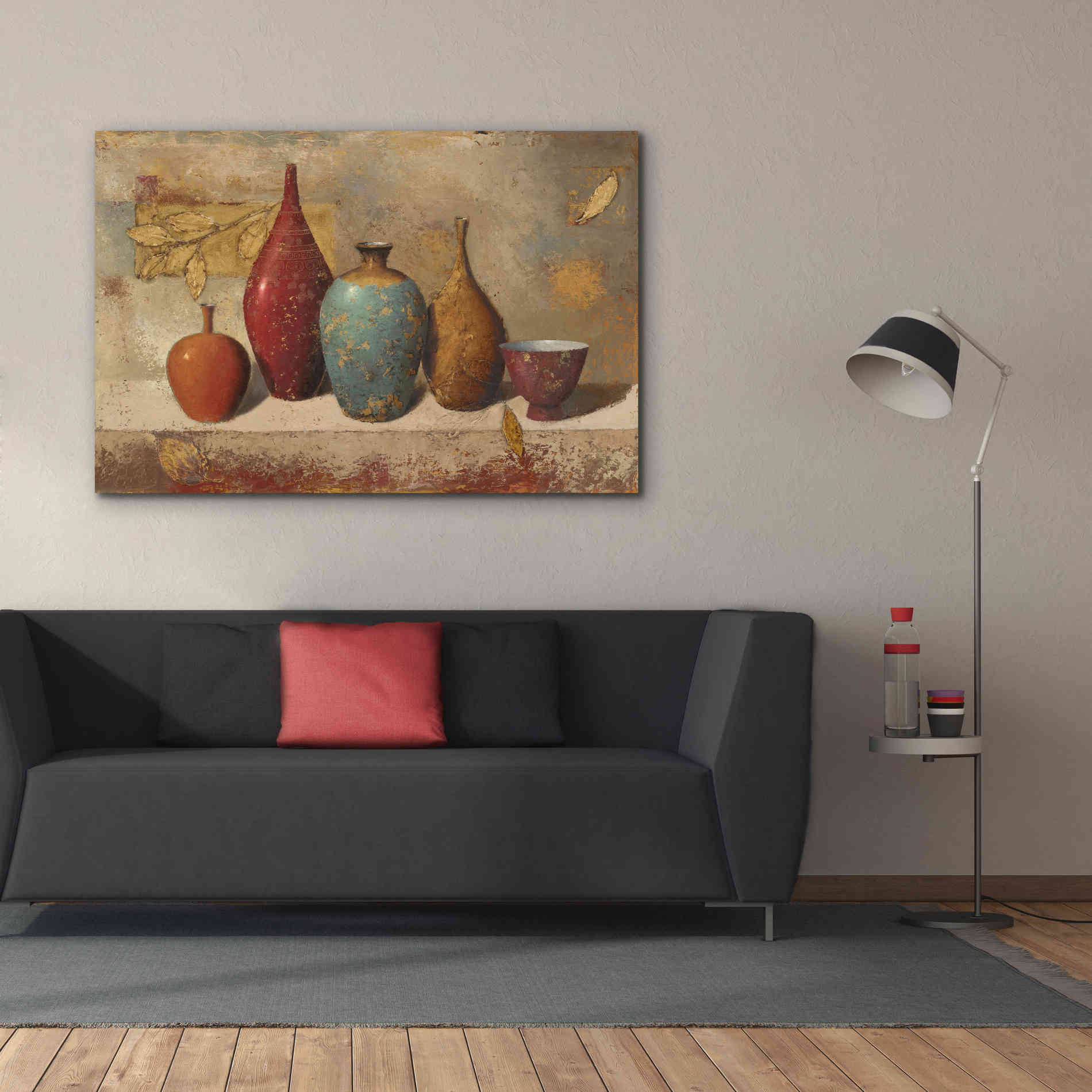 Epic Art 'Leaves and Vessels' by James Wiens, Canvas Wall Art,60 x 40