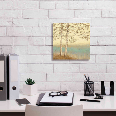 Image of Epic Art 'Golden Birch I' by James Wiens, Canvas Wall Art,12 x 12