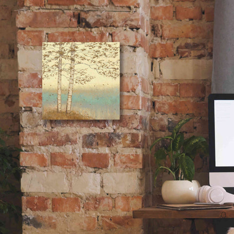 Image of Epic Art 'Golden Birch I' by James Wiens, Canvas Wall Art,12 x 12