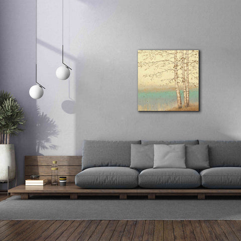 Image of Epic Art 'Golden Birch II' by James Wiens, Canvas Wall Art,37 x 37