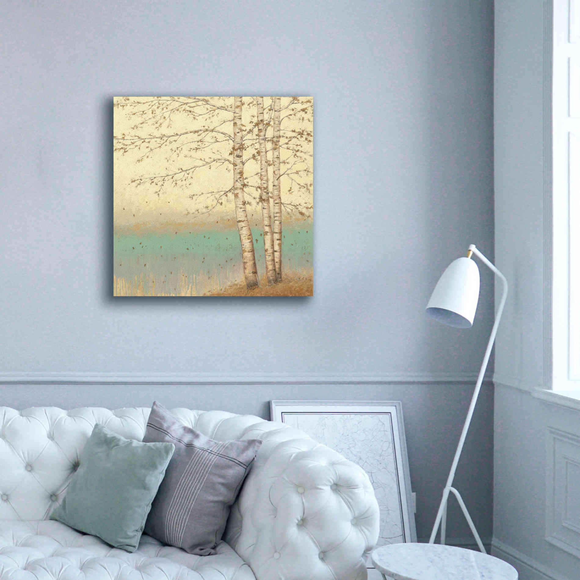 Epic Art 'Golden Birch II' by James Wiens, Canvas Wall Art,37 x 37