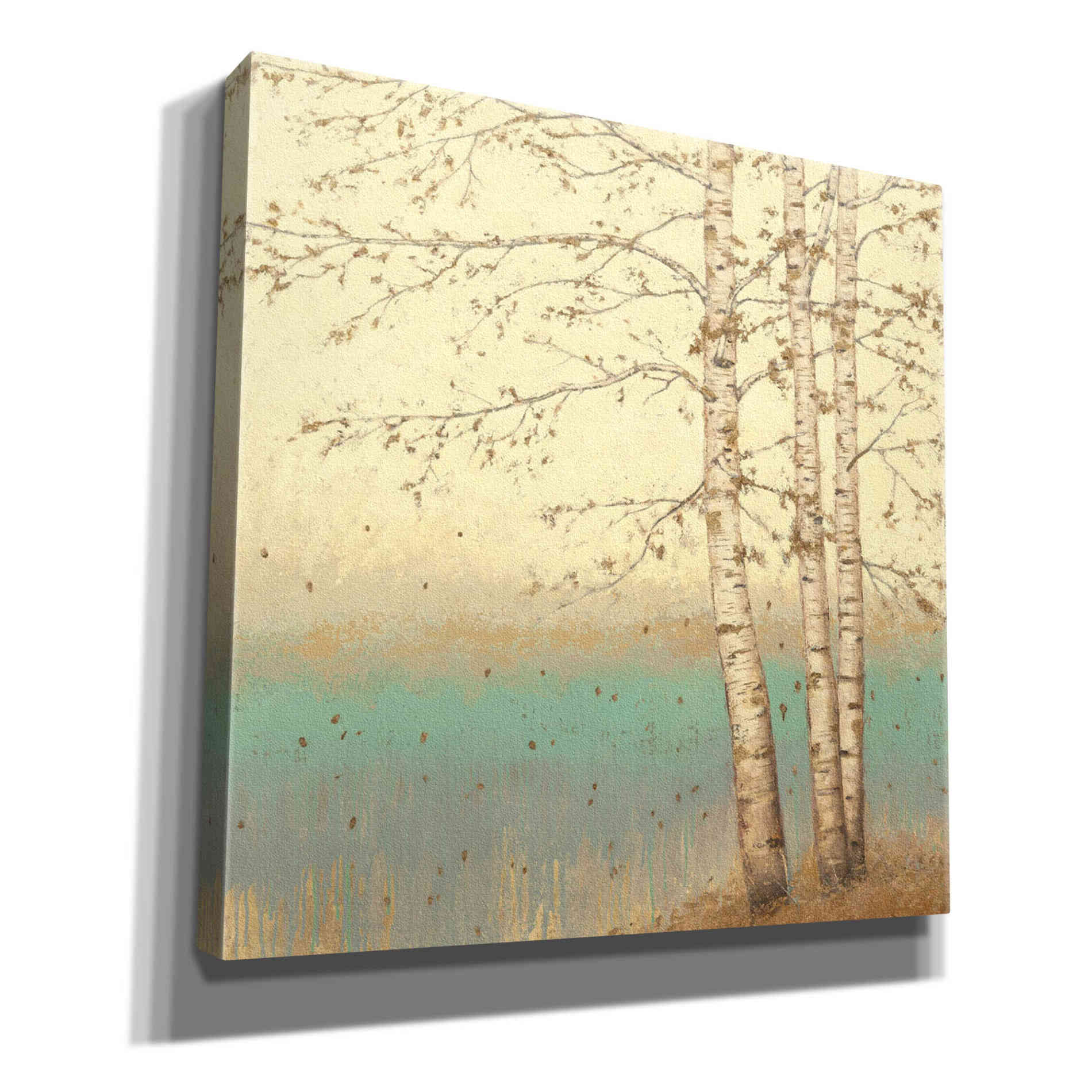 Epic Art 'Golden Birch II' by James Wiens, Canvas Wall Art,12x12x1.1x0,18x18x1.1x0,26x26x1.74x0,37x37x1.74x0