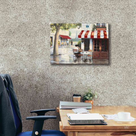 Image of Epic Art 'Relaxing at the Cafe II' by James Wiens, Canvas Wall Art,24 x 20