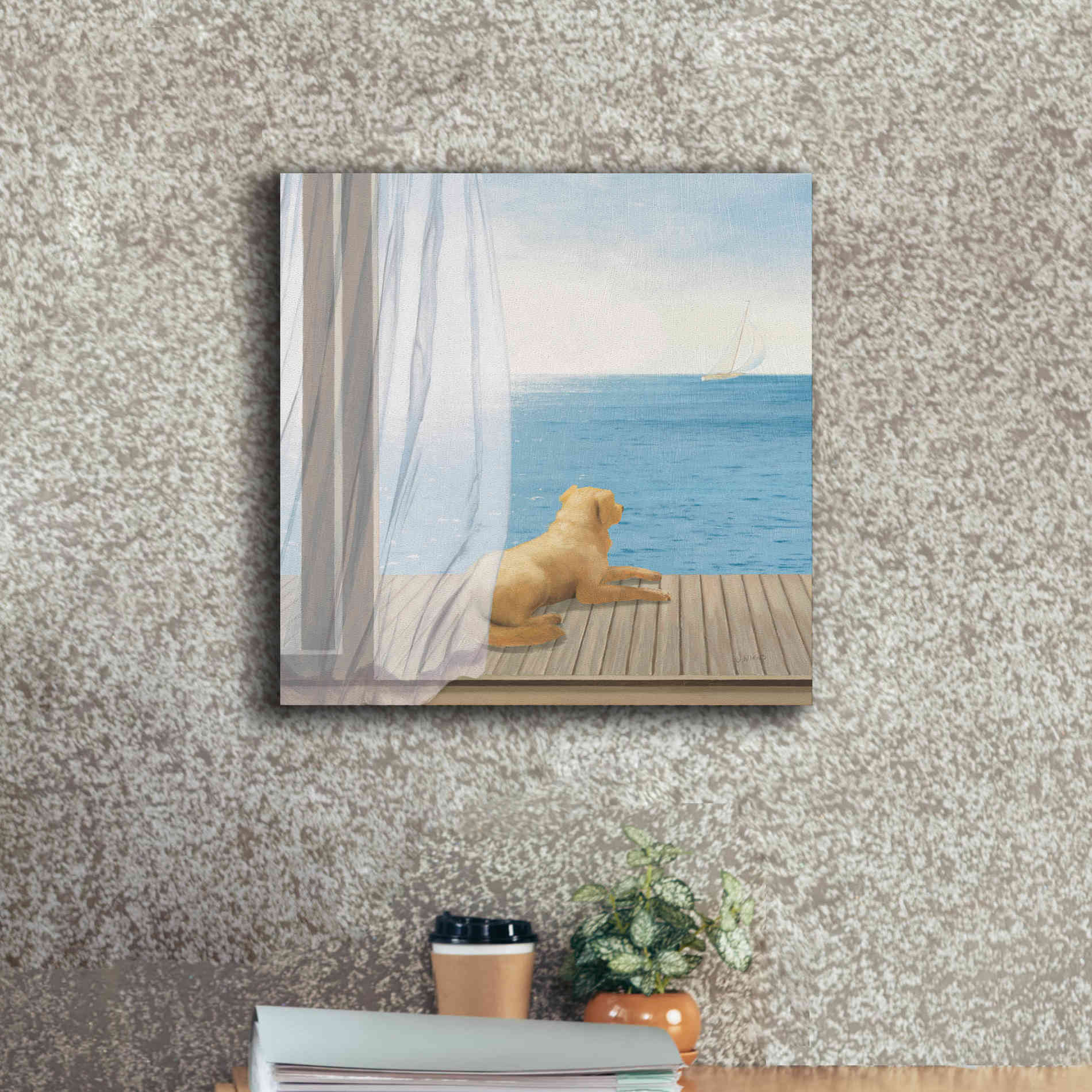 Epic Art 'Blue Breeze II' by James Wiens, Canvas Wall Art,18 x 18