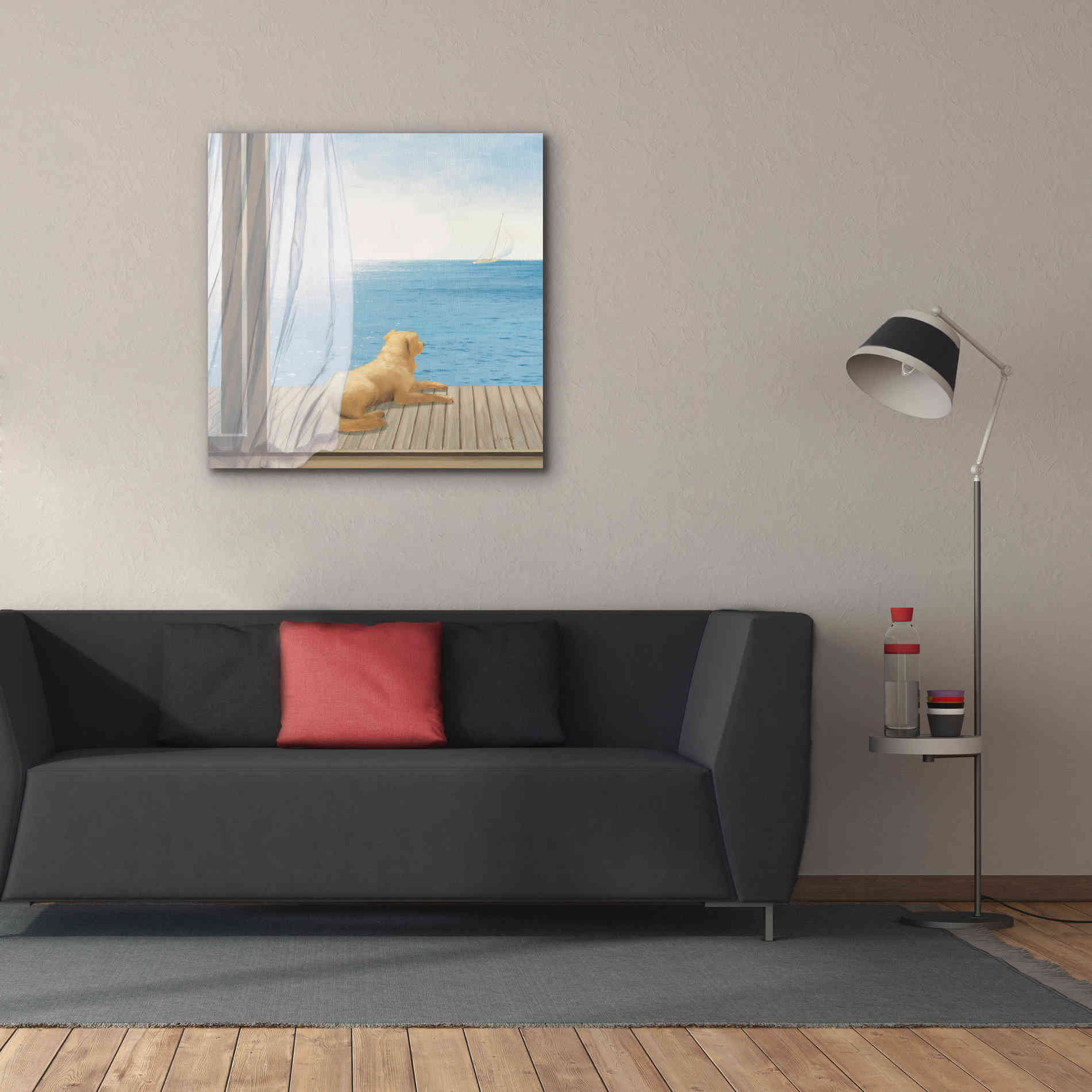 Epic Art 'Blue Breeze II' by James Wiens, Canvas Wall Art,37 x 37