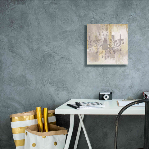 Image of Epic Art 'Candelabra Gold I' by James Wiens, Canvas Wall Art,12 x 12