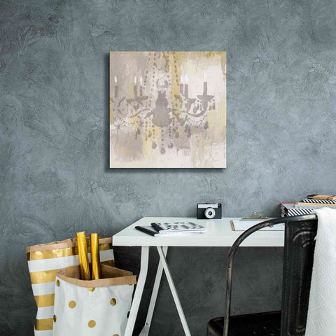 Image of Epic Art 'Candelabra Gold I' by James Wiens, Canvas Wall Art,18 x 18