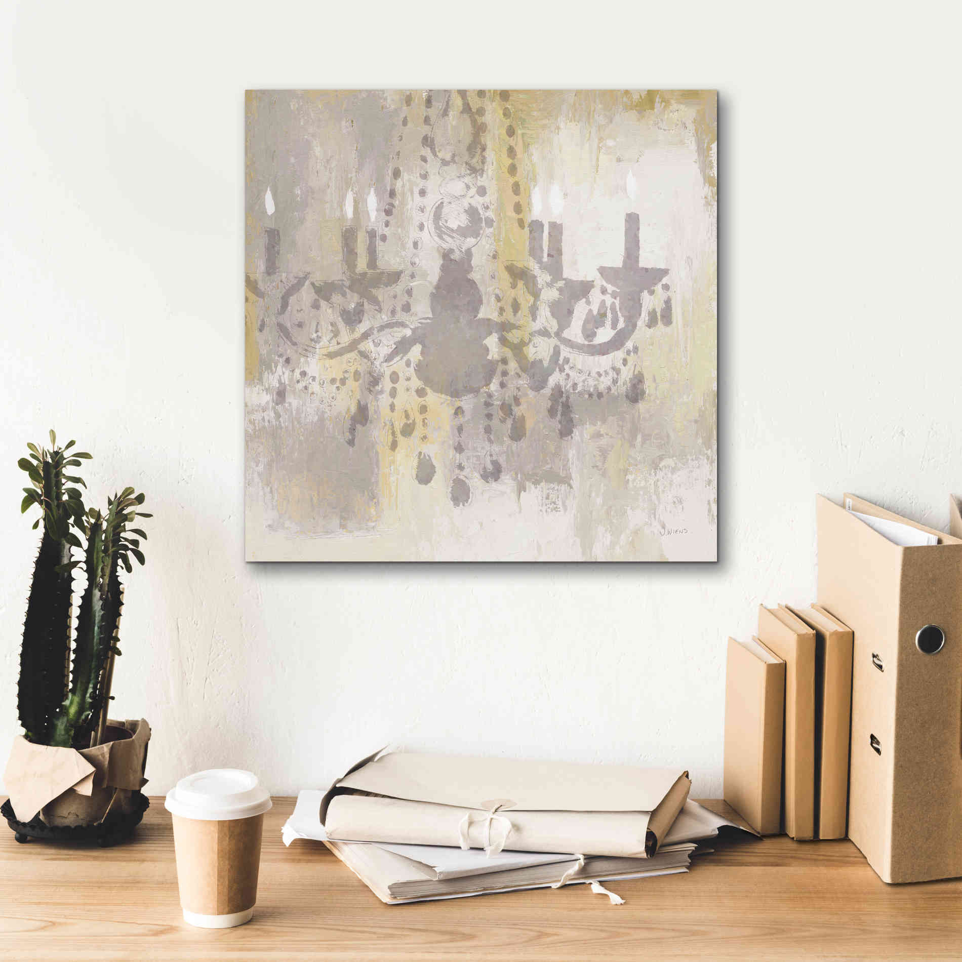 Epic Art 'Candelabra Gold I' by James Wiens, Canvas Wall Art,18 x 18