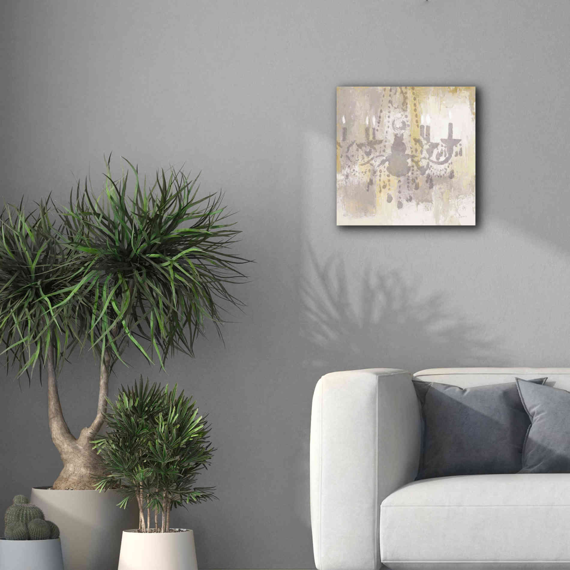 Epic Art 'Candelabra Gold I' by James Wiens, Canvas Wall Art,18 x 18