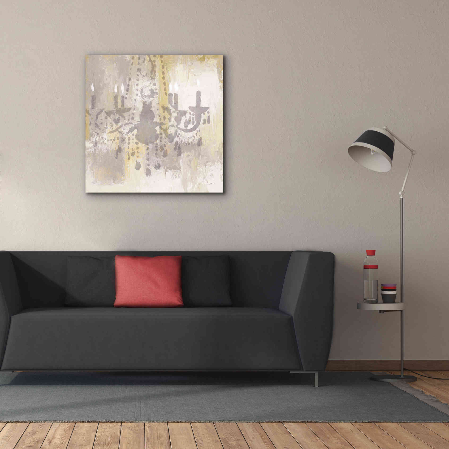 Epic Art 'Candelabra Gold I' by James Wiens, Canvas Wall Art,37 x 37