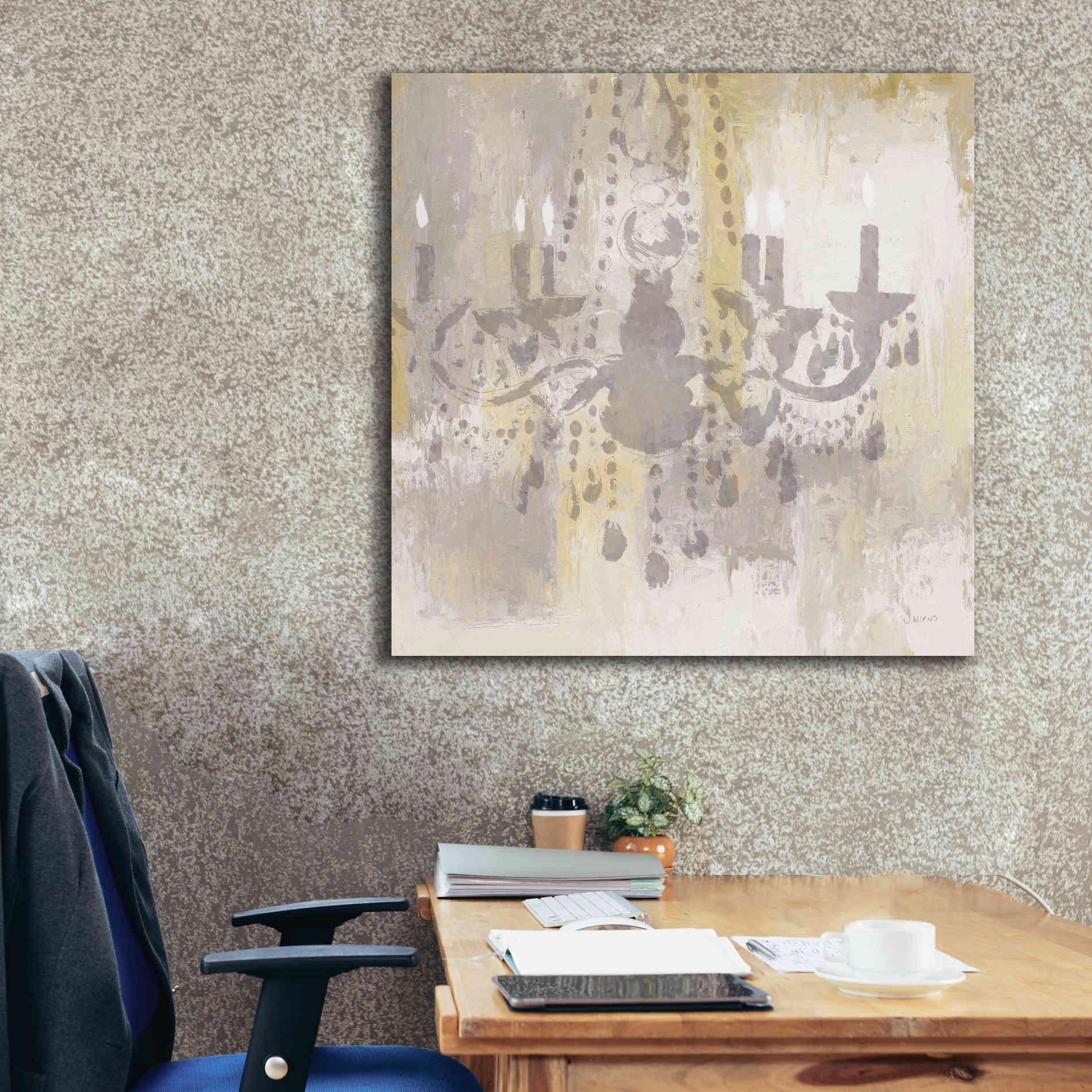 Epic Art 'Candelabra Gold I' by James Wiens, Canvas Wall Art,37 x 37