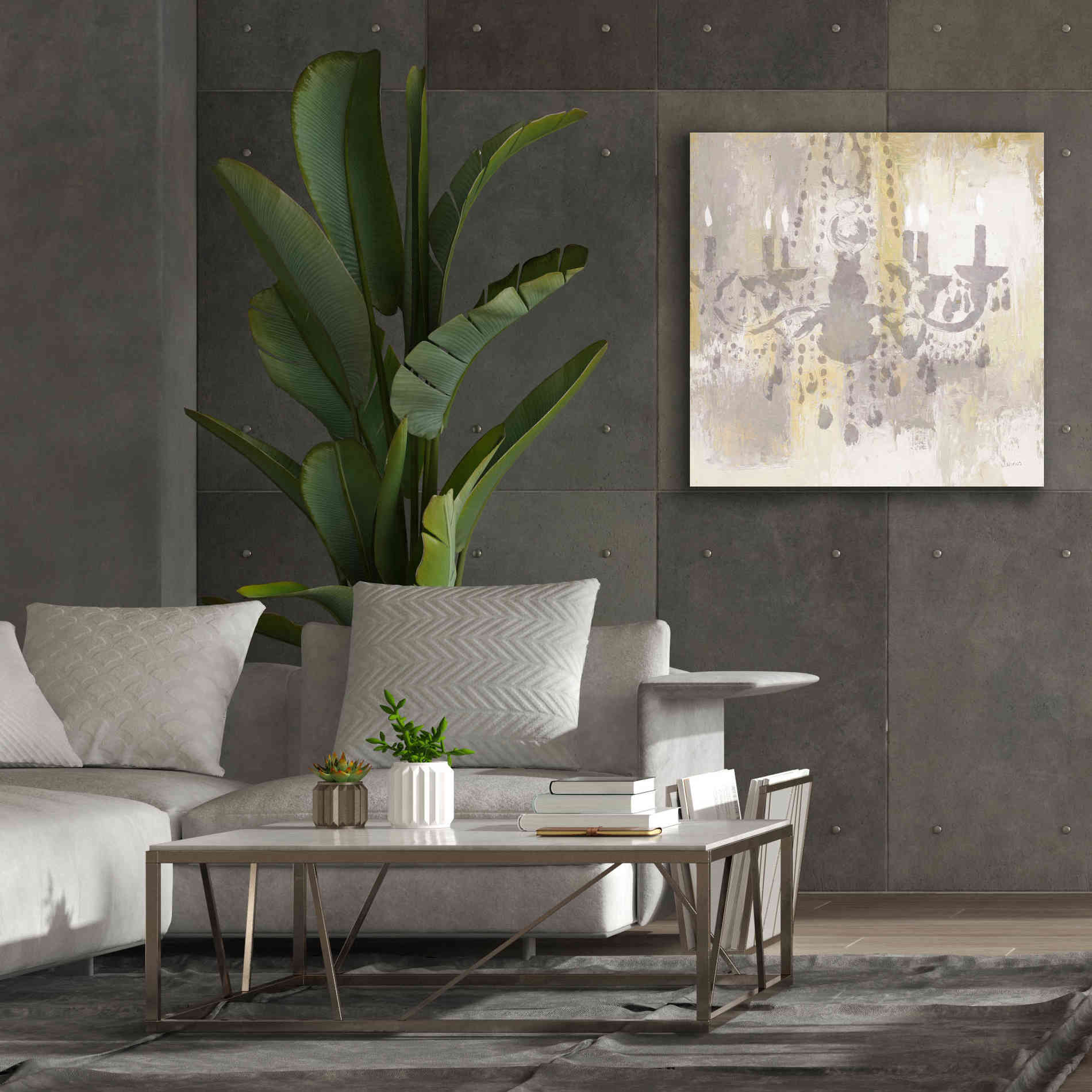 Epic Art 'Candelabra Gold I' by James Wiens, Canvas Wall Art,37 x 37