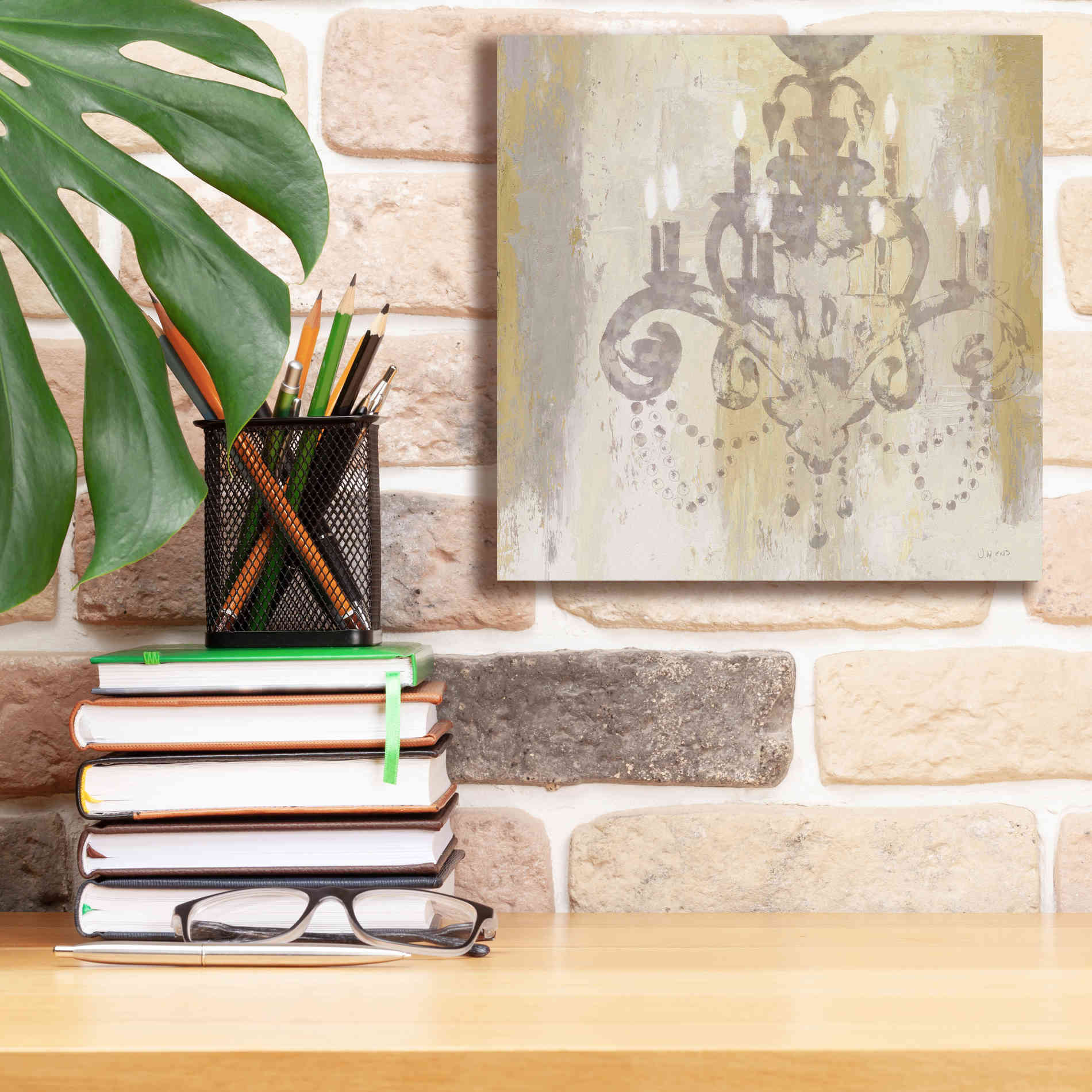 Epic Art 'Candelabra Gold II' by James Wiens, Canvas Wall Art,12 x 12