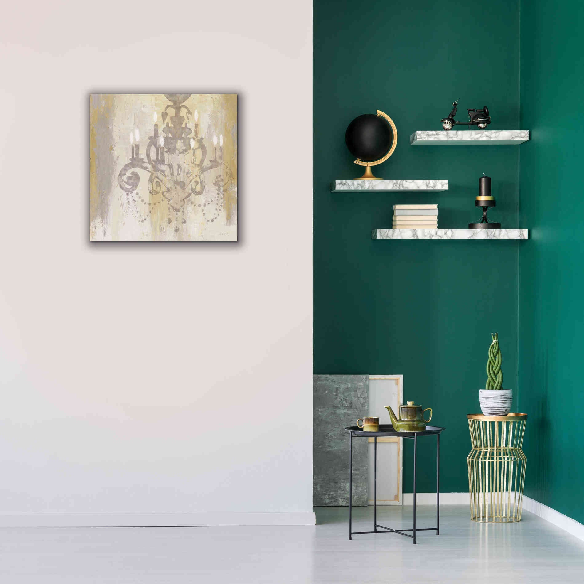 Epic Art 'Candelabra Gold II' by James Wiens, Canvas Wall Art,26 x 26