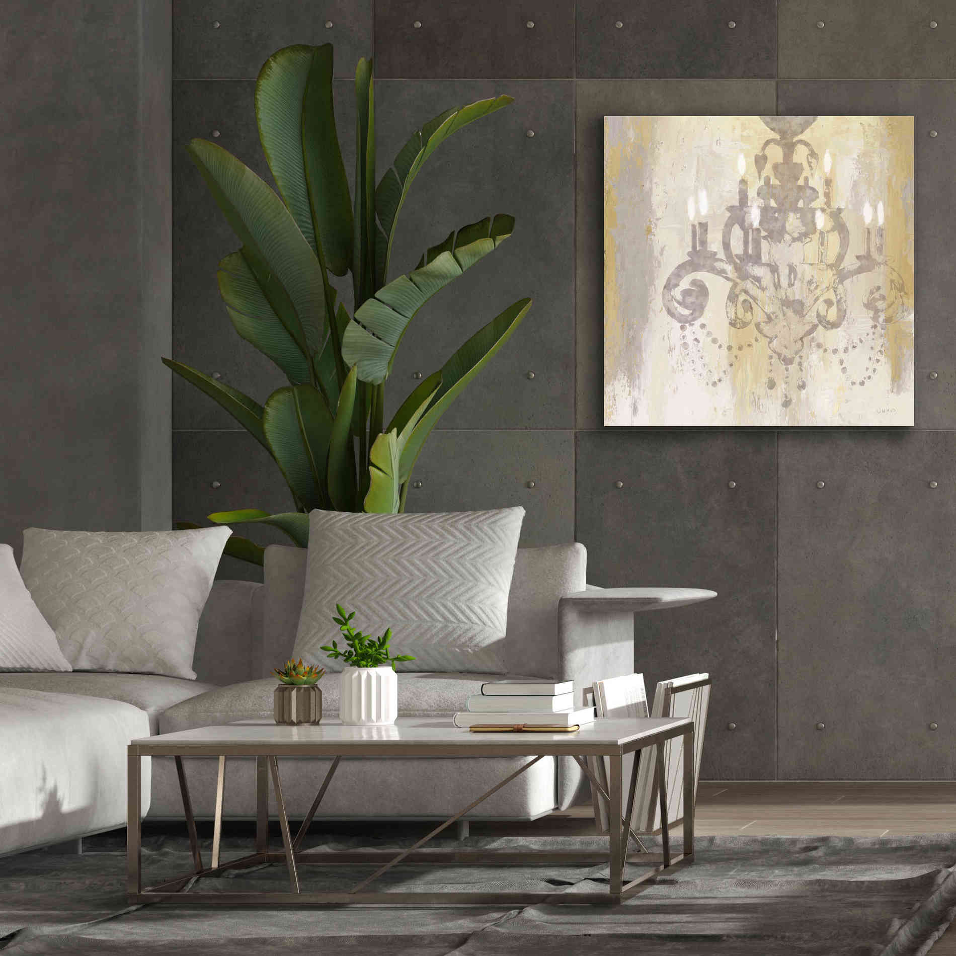 Epic Art 'Candelabra Gold II' by James Wiens, Canvas Wall Art,37 x 37