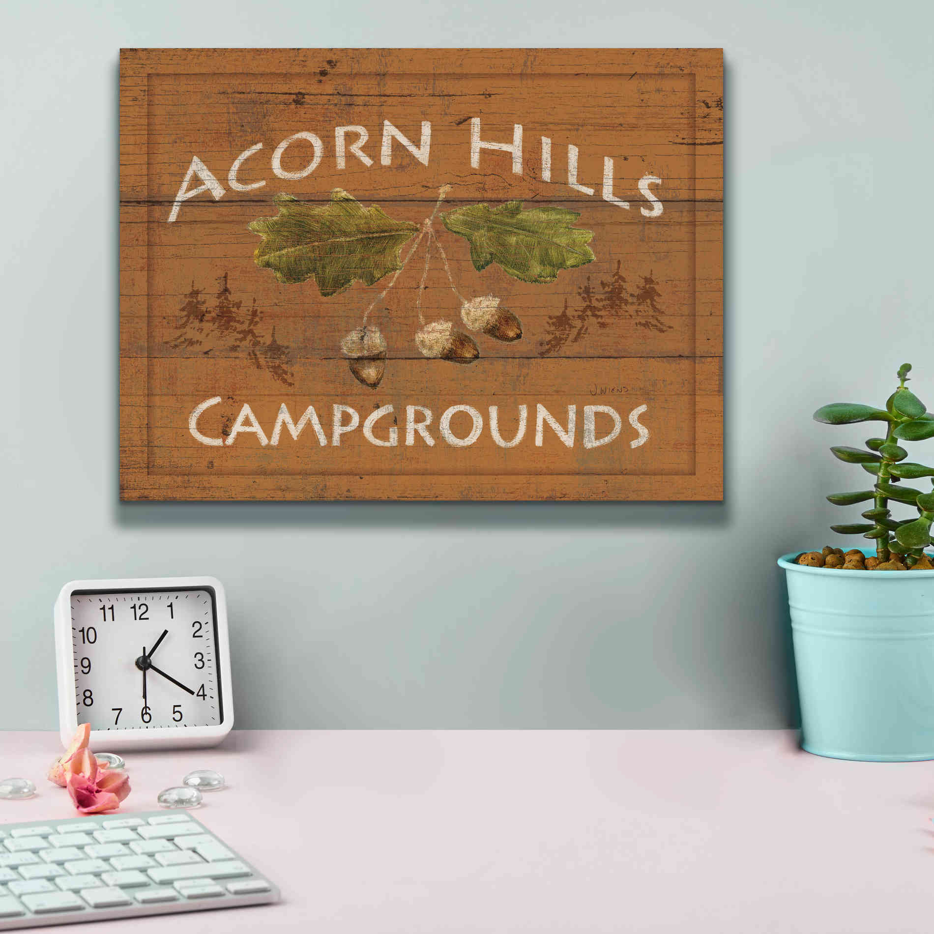 Epic Art 'Lodge Signs I' by James Wiens, Canvas Wall Art,16 x 12