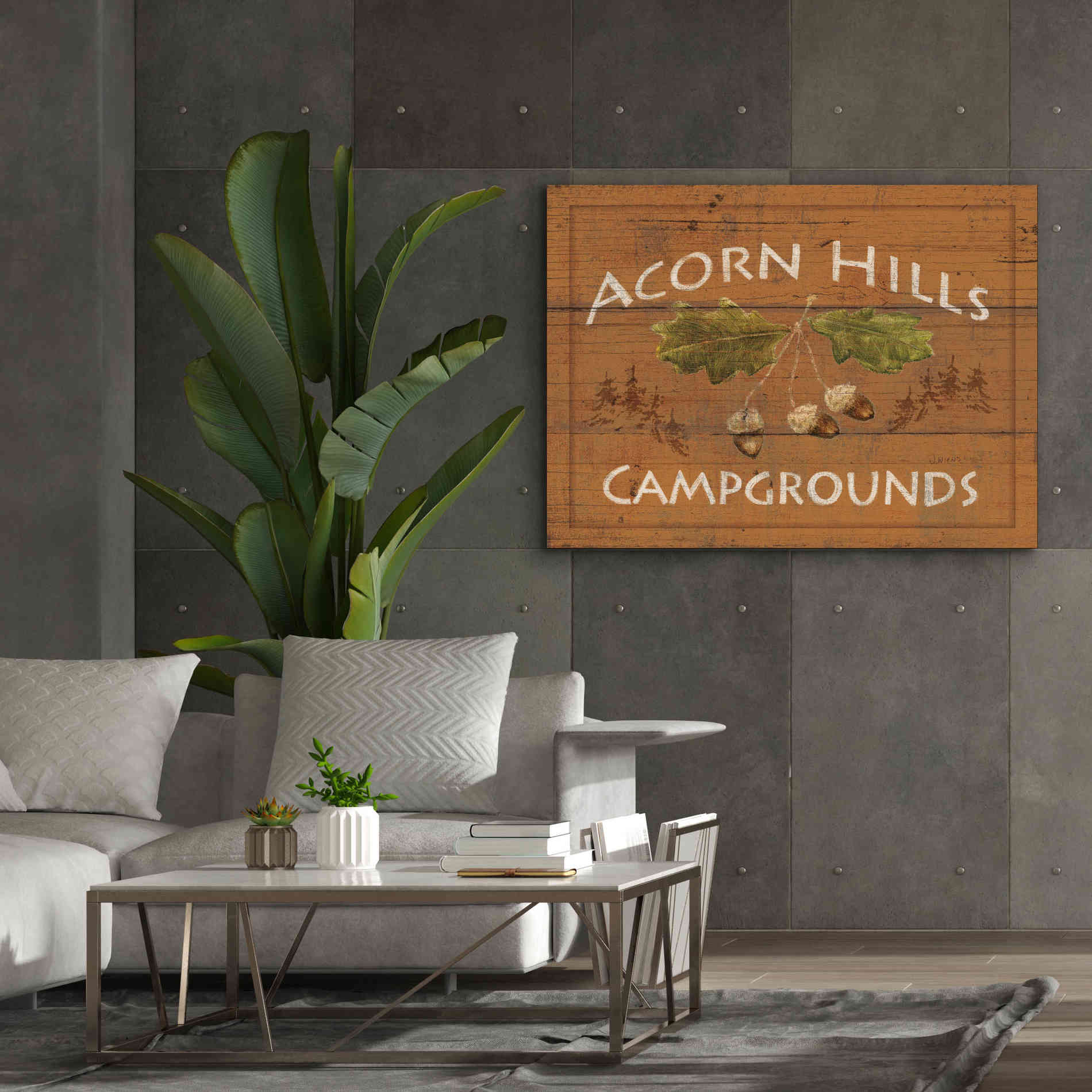 Epic Art 'Lodge Signs I' by James Wiens, Canvas Wall Art,54 x 40