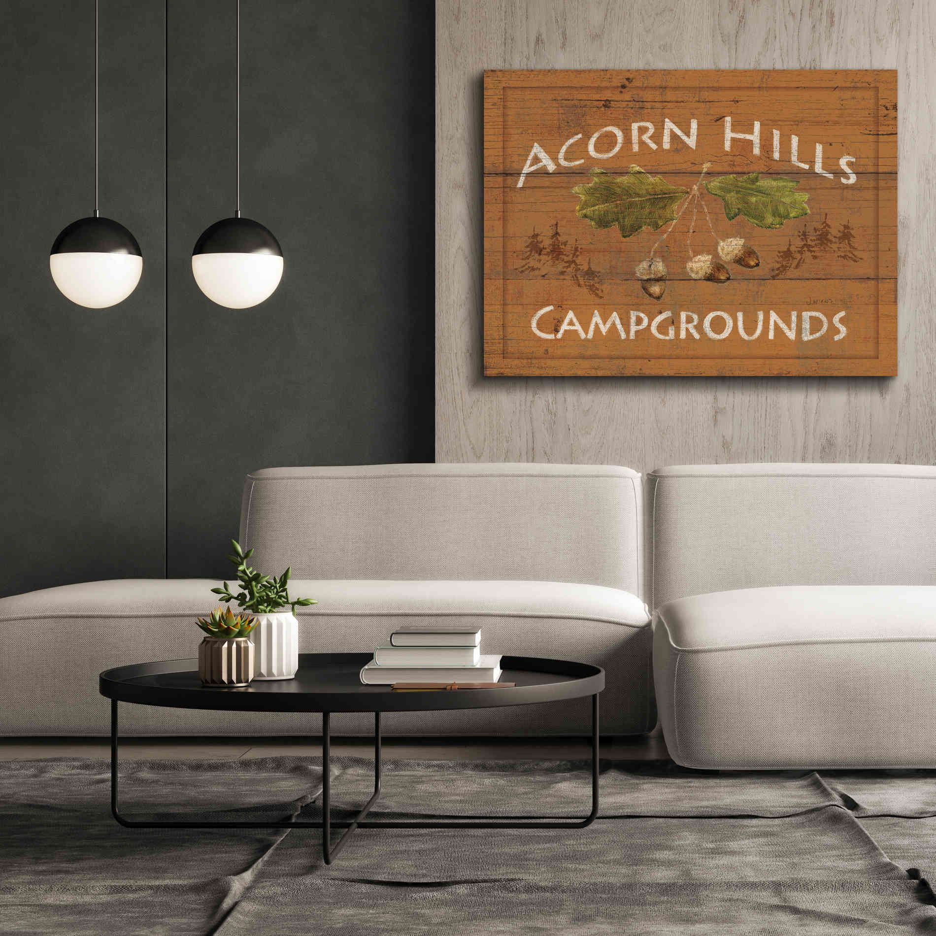 Epic Art 'Lodge Signs I' by James Wiens, Canvas Wall Art,54 x 40