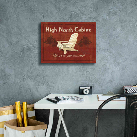 Image of Epic Art 'Lodge Signs II' by James Wiens, Canvas Wall Art,16 x 12