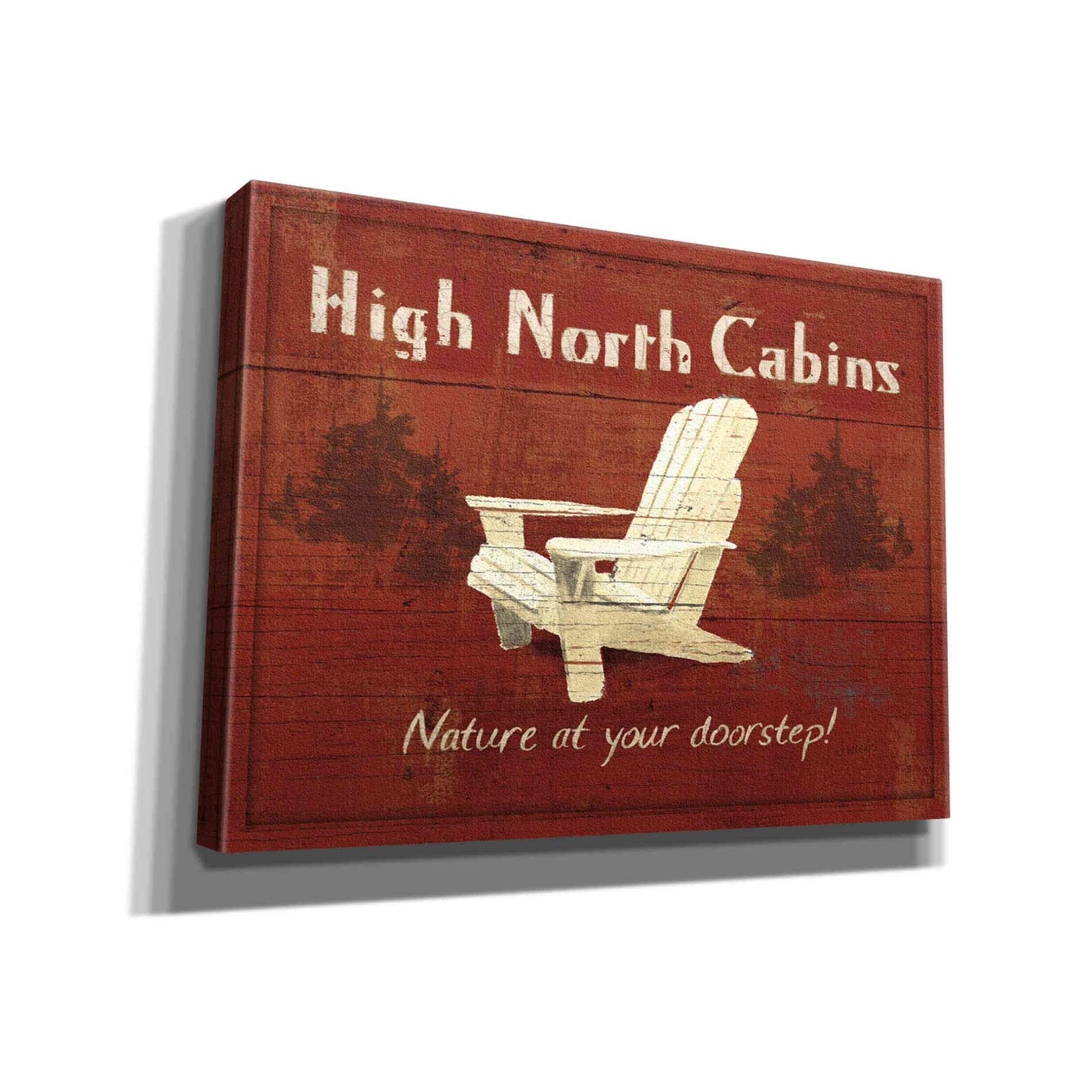 Epic Art 'Lodge Signs II' by James Wiens, Canvas Wall Art,16x12x1.1x0,24x20x1.1x0,30x26x1.74x0,54x40x1.74x0
