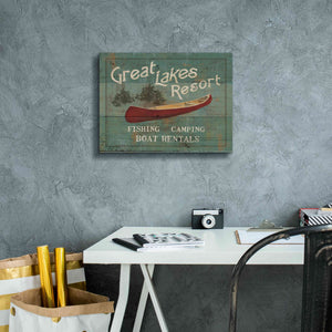 Epic Art 'Lodge Signs III' by James Wiens, Canvas Wall Art,16 x 12