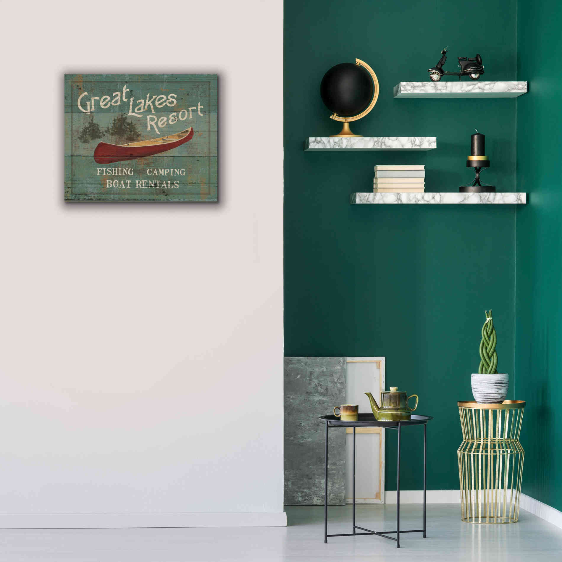 Epic Art 'Lodge Signs III' by James Wiens, Canvas Wall Art,24 x 20