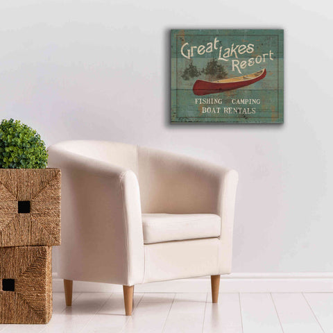 Image of Epic Art 'Lodge Signs III' by James Wiens, Canvas Wall Art,24 x 20