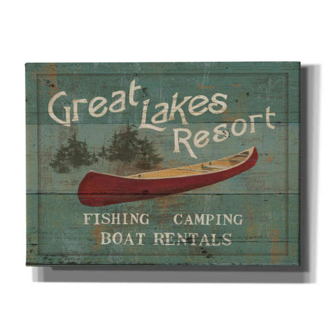 Image of Epic Art 'Lodge Signs III' by James Wiens, Canvas Wall Art,16x12x1.1x0,24x20x1.1x0,30x26x1.74x0,54x40x1.74x0