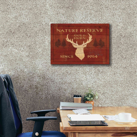 Image of Epic Art 'Lodge Signs IX' by James Wiens, Canvas Wall Art,24 x 20