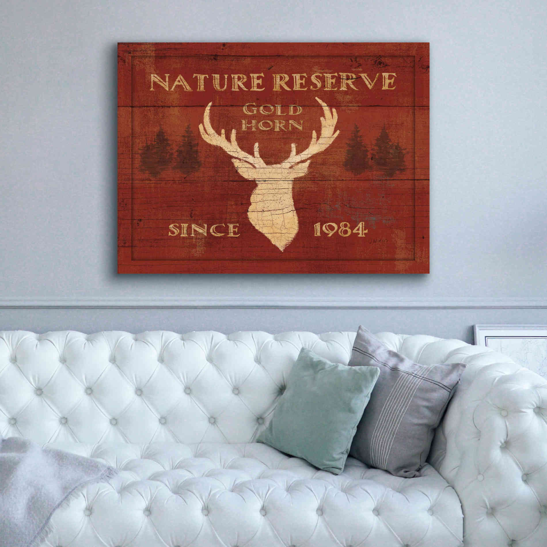 Epic Art 'Lodge Signs IX' by James Wiens, Canvas Wall Art,54 x 40