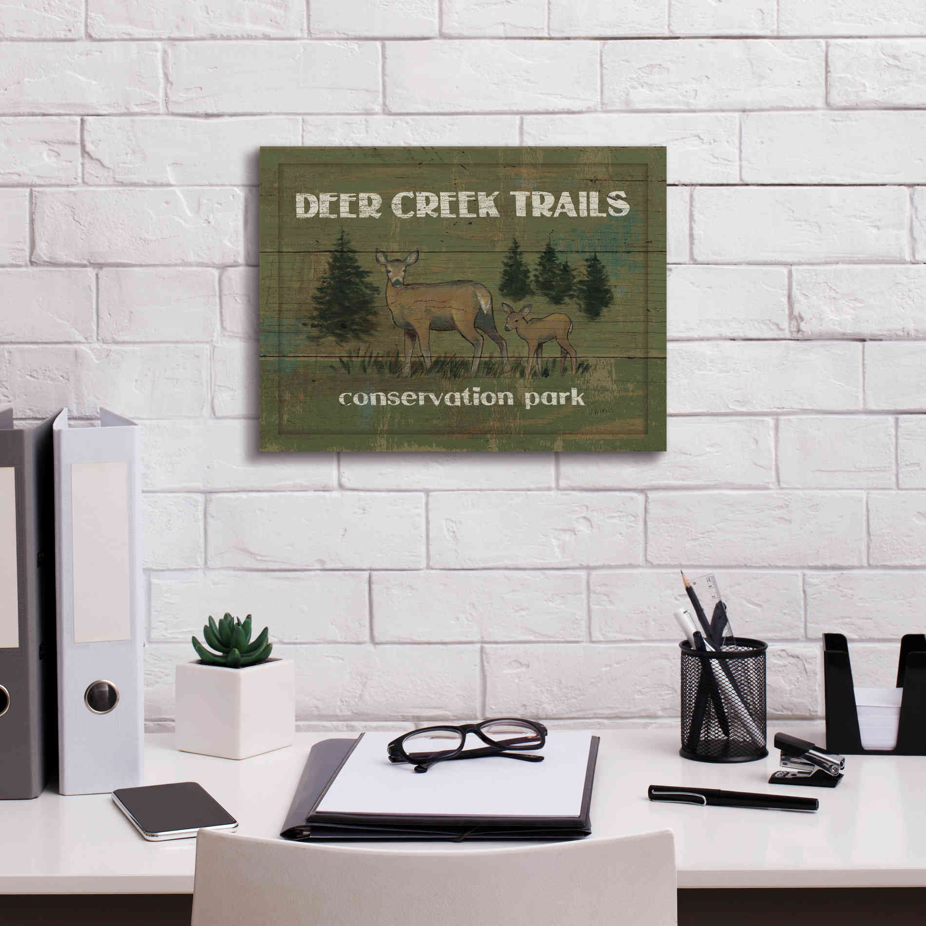 Epic Art 'Lodge Signs VIII' by James Wiens, Canvas Wall Art,16 x 12