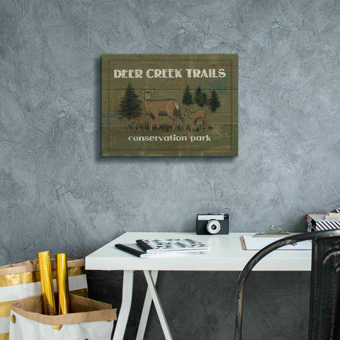 Image of Epic Art 'Lodge Signs VIII' by James Wiens, Canvas Wall Art,16 x 12