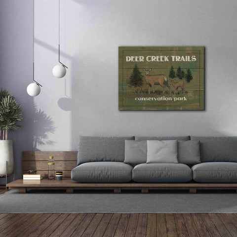 Image of Epic Art 'Lodge Signs VIII' by James Wiens, Canvas Wall Art,54 x 40