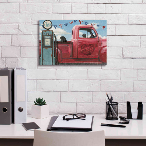 Image of Epic Art 'Lets Go for a Ride I' by James Wiens, Canvas Wall Art,18 x 12
