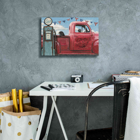 Image of Epic Art 'Lets Go for a Ride I' by James Wiens, Canvas Wall Art,18 x 12
