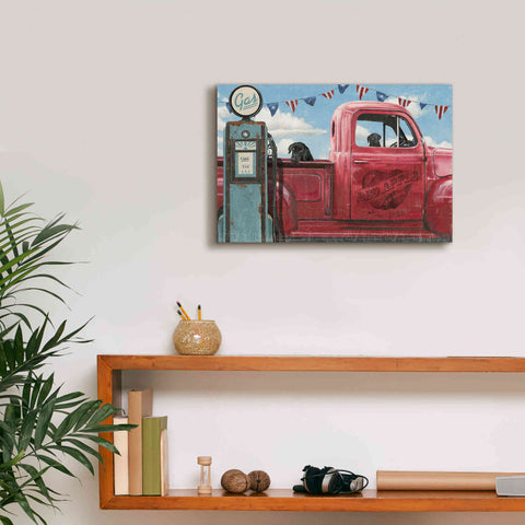 Image of Epic Art 'Lets Go for a Ride I' by James Wiens, Canvas Wall Art,18 x 12