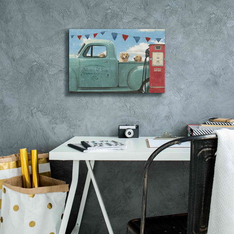 Image of Epic Art 'Lets Go for a Ride II' by James Wiens, Canvas Wall Art,18 x 12