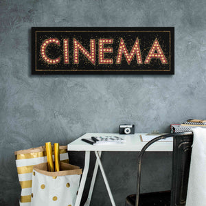 Epic Art 'Cinema Marquee' by James Wiens, Canvas Wall Art,36 x 12