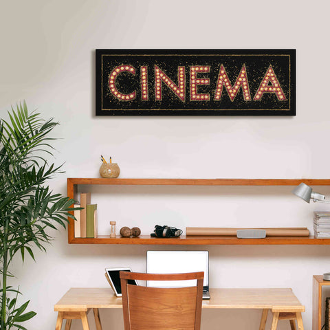 Image of Epic Art 'Cinema Marquee' by James Wiens, Canvas Wall Art,36 x 12