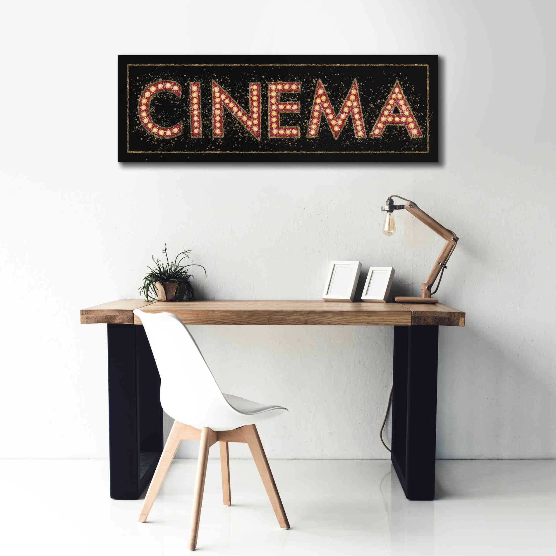 Epic Art 'Cinema Marquee' by James Wiens, Canvas Wall Art,60 x 20