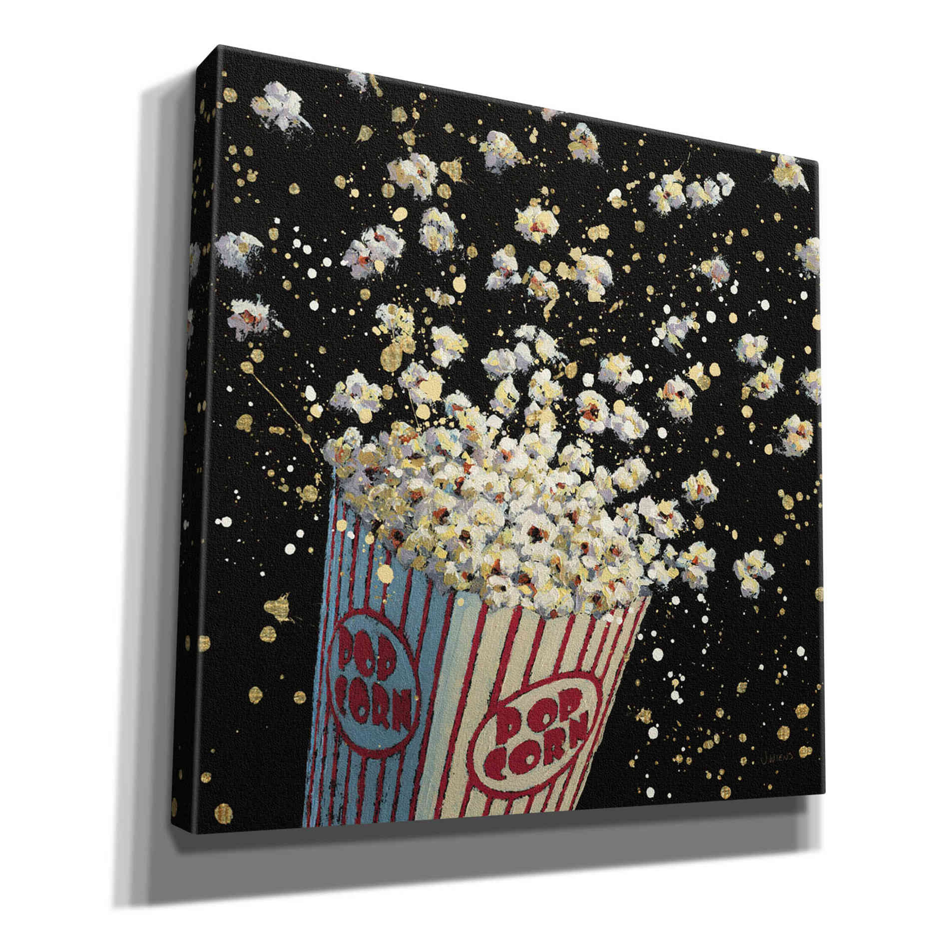 Epic Art 'Cinema Pop' by James Wiens, Canvas Wall Art,12x12x1.1x0,18x18x1.1x0,26x26x1.74x0,37x37x1.74x0
