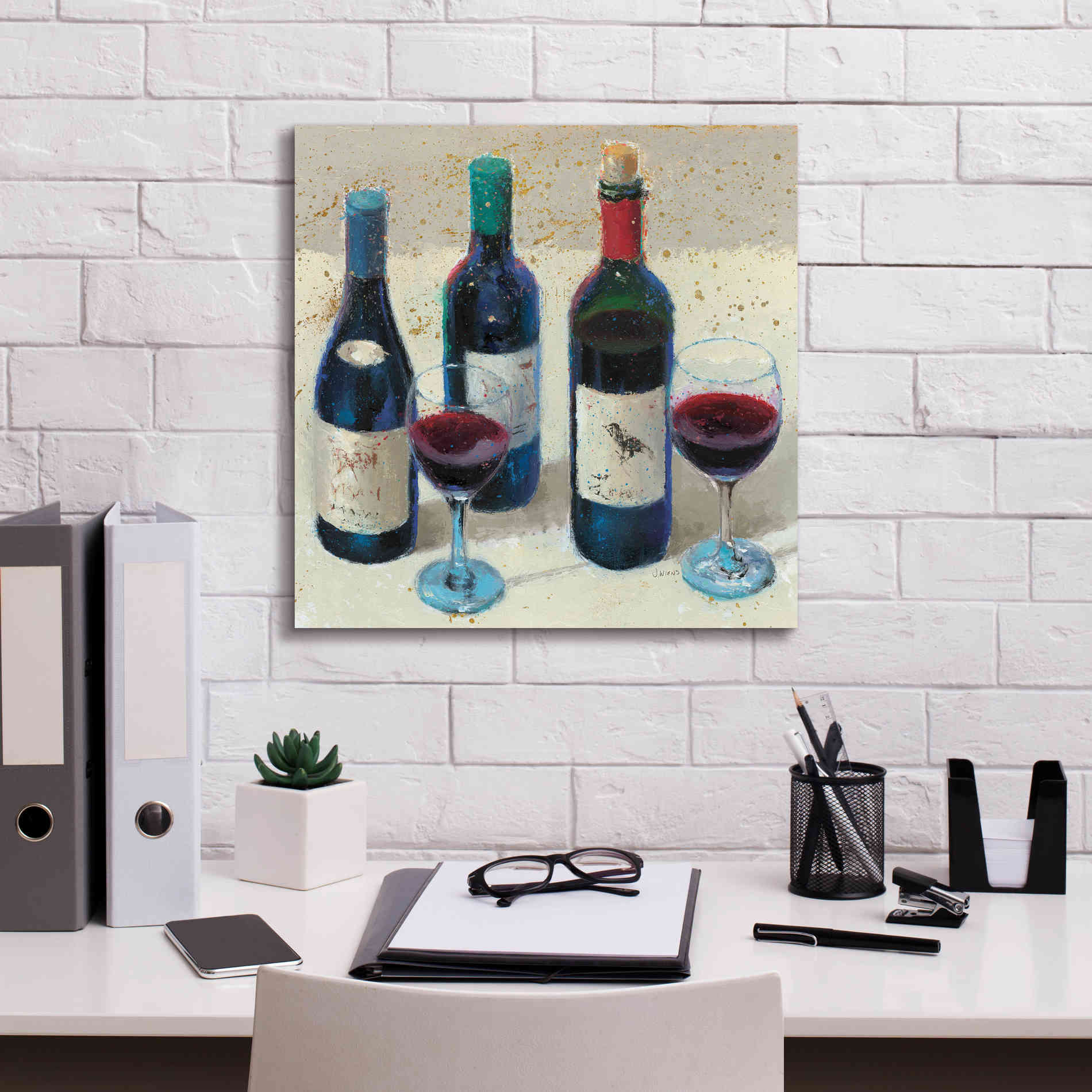 Epic Art 'Wine Bouquet Light' by James Wiens, Canvas Wall Art,18 x 18